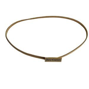 Juicy Couture Gold Tone Stretchy 80s style thin belt